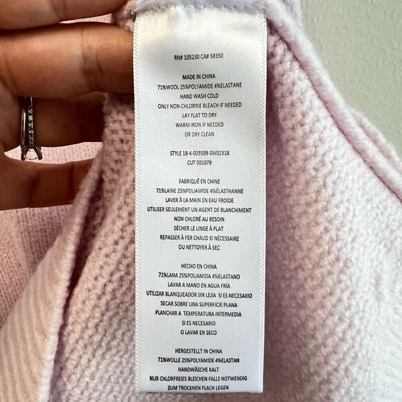 Joie Sweater Tunic Oversized Limana Wool Blend Dolman Women Lilac Size XS - Picture 9 of 11